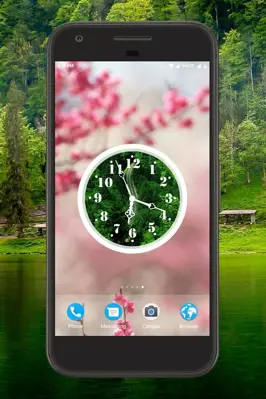 Greenery Clock Live Wallpaper android App screenshot 2