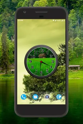 Greenery Clock Live Wallpaper android App screenshot 3