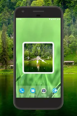 Greenery Clock Live Wallpaper android App screenshot 4